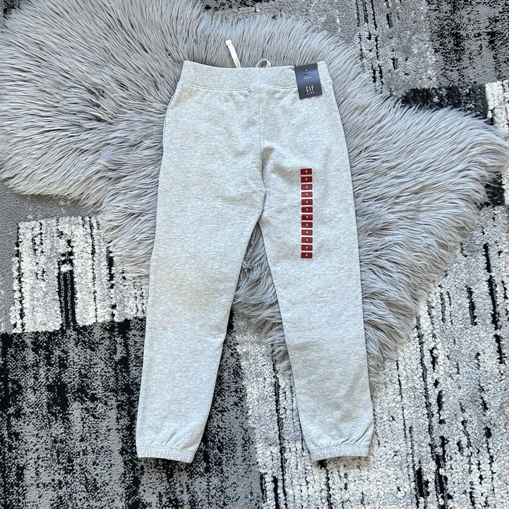 GAP Kids Girls Heathered Grey Sweatpant Jogger‎ Pants Size 8 NWT
